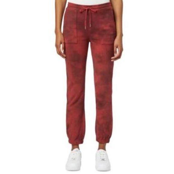 Hudson Jeans French Terry Utility Jogger In Cabernet Fatigue - M - Picture 1 of 3